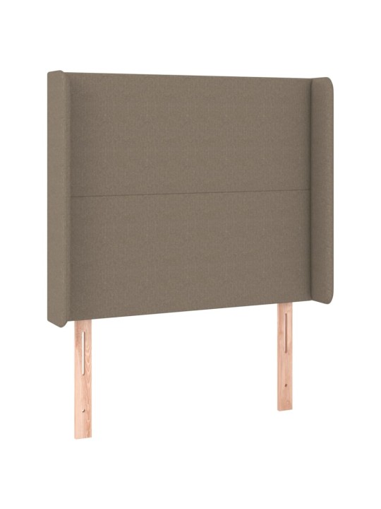 Galvgalis ar malām, 103x16x118/128 cm, pelēkbrūns audums
