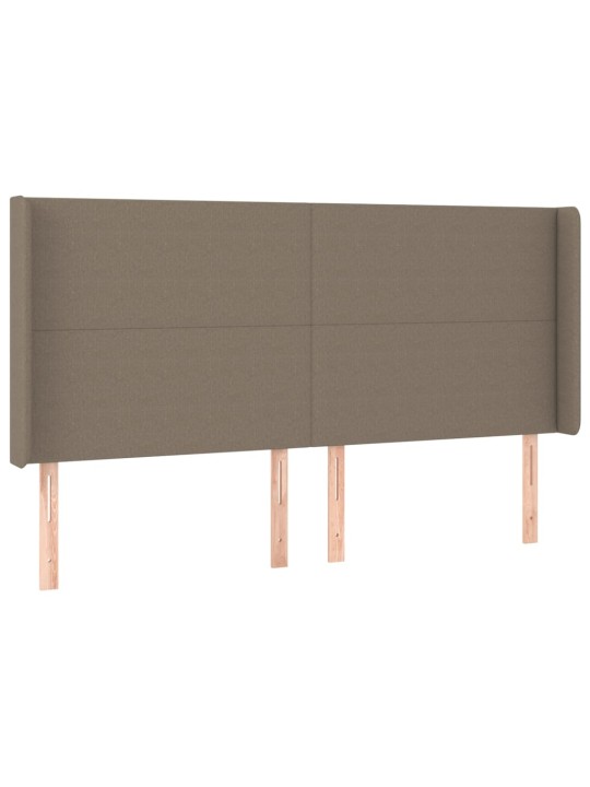 Galvgalis ar malām, 203x16x118/128 cm, pelēkbrūns audums