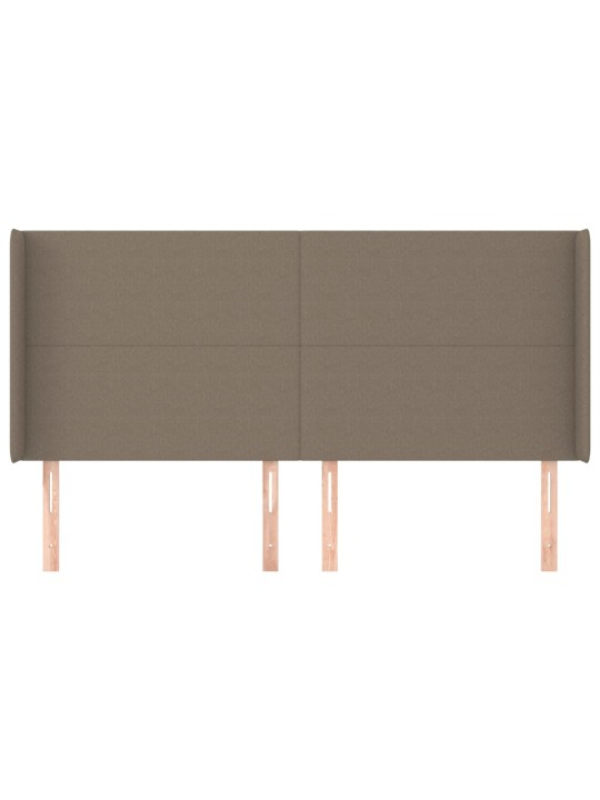 Galvgalis ar malām, 203x16x118/128 cm, pelēkbrūns audums