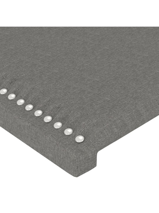 Galvgalis ar malām, 203x16x118/128 cm, tumši pelēks audums