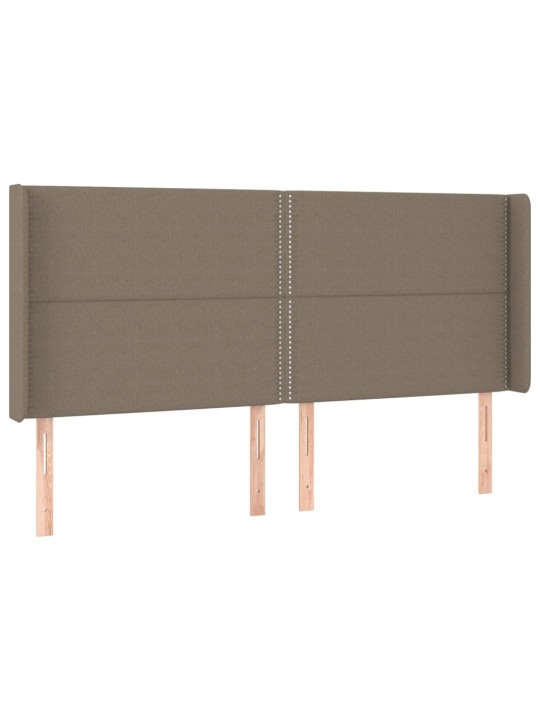 Galvgalis ar malām, 203x16x118/128 cm, pelēkbrūns audums