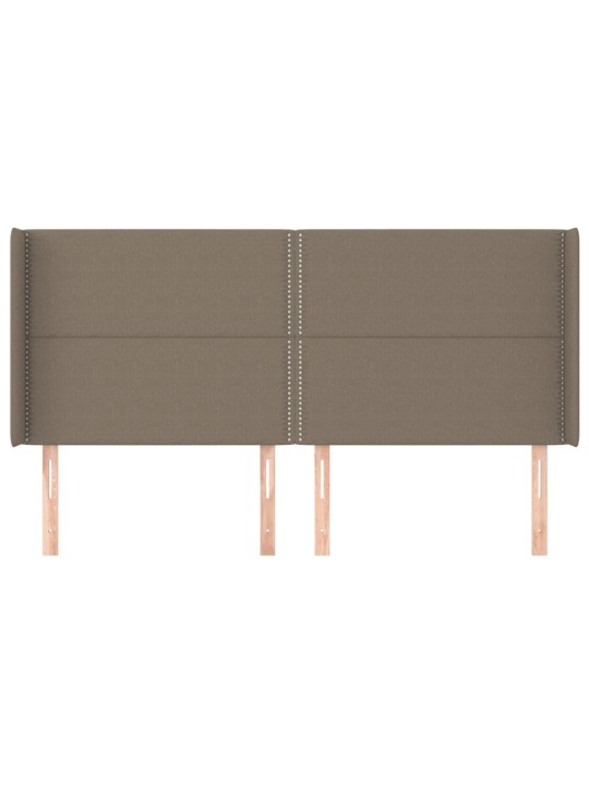 Galvgalis ar malām, 203x16x118/128 cm, pelēkbrūns audums