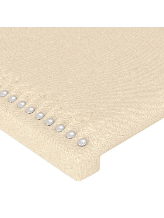 Galvgalis ar malām, 203x16x118/128 cm, krēmkrāsas audums