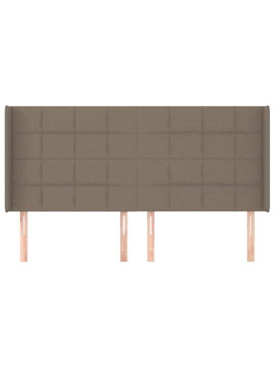 Galvgalis ar malām, 203x16x118/128 cm, pelēkbrūns audums