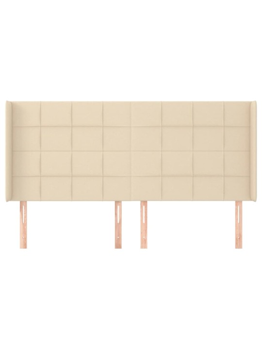 Galvgalis ar malām, 203x16x118/128 cm, krēmkrāsas audums