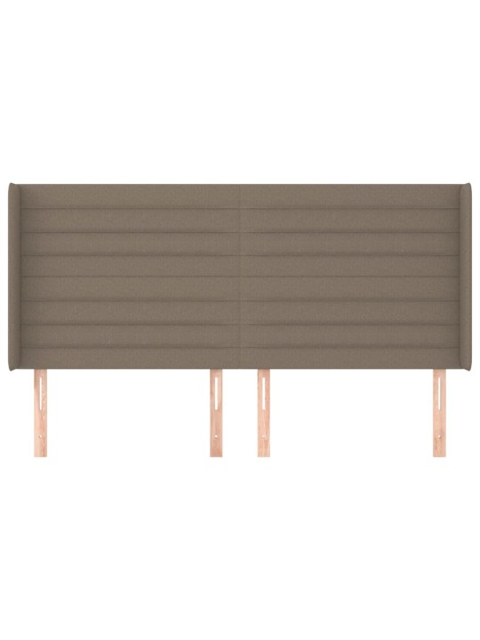 Galvgalis ar malām, 203x16x118/128 cm, pelēkbrūns audums