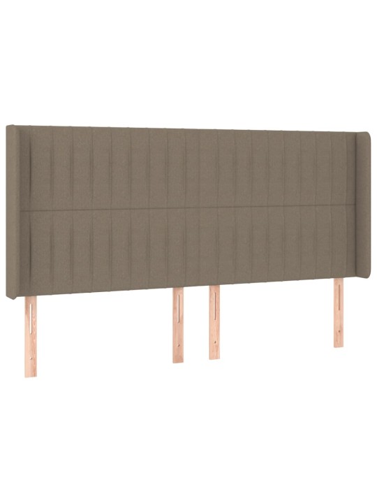 Galvgalis ar malām, 203x16x118/128 cm, pelēkbrūns audums