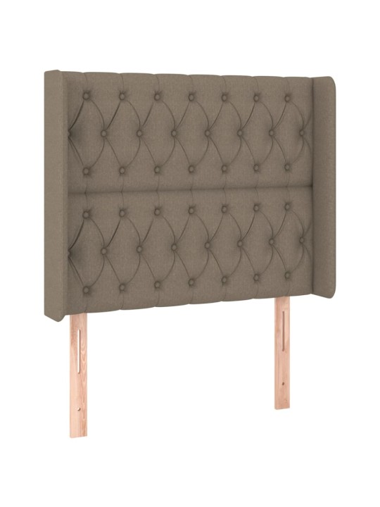 Galvgalis ar malām, 103x16x118/128 cm, pelēkbrūns audums