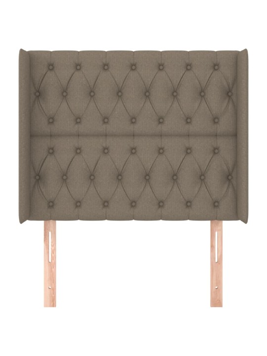 Galvgalis ar malām, 103x16x118/128 cm, pelēkbrūns audums