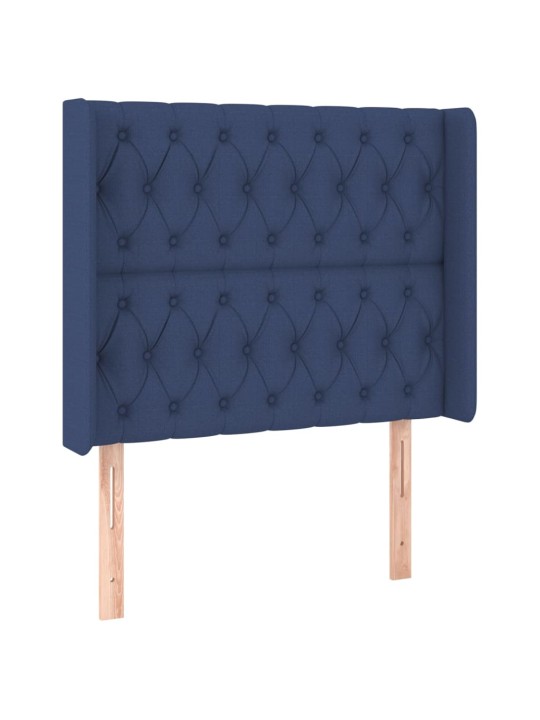 Galvgalis ar malām, 103x16x118/128 cm, zils audums
