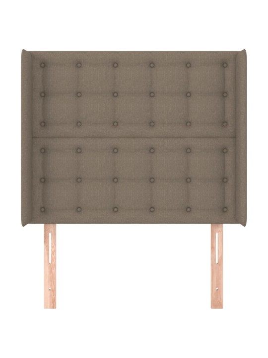 Galvgalis ar malām, 93x16x118/128 cm, pelēkbrūns audums