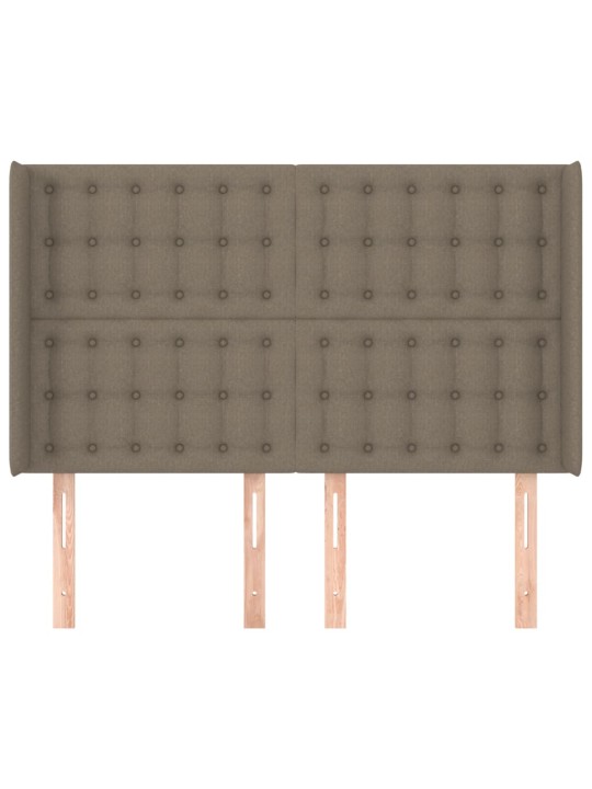 Galvgalis ar malām, 147x16x118/128 cm, pelēkbrūns audums
