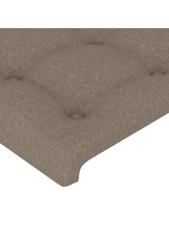 Galvgalis ar malām, 203x16x118/128 cm, pelēkbrūns audums