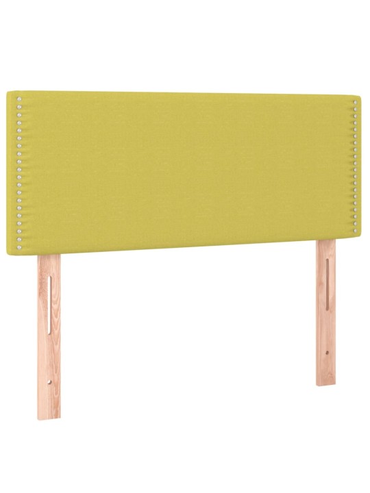 Gultas galvgalis ar LED, 80x5x78/88 cm, zaļš audums