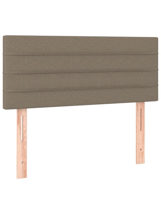 Gultas galvgalis ar led, 80x5x78/88 cm, pelēkbrūns audums