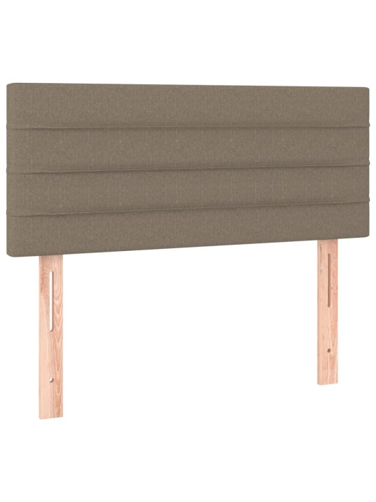 Gultas galvgalis ar led, 90x5x78/88 cm, pelēkbrūns audums