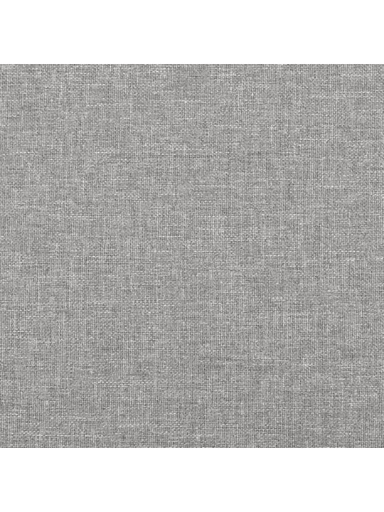 Atsperu gulta ar matraci, gaiši pelēka audums, 200x200cm