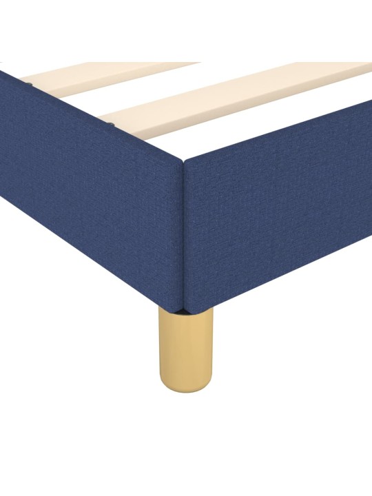 Gultas rāmis ar galvgali, zils, 80x200 cm audums
