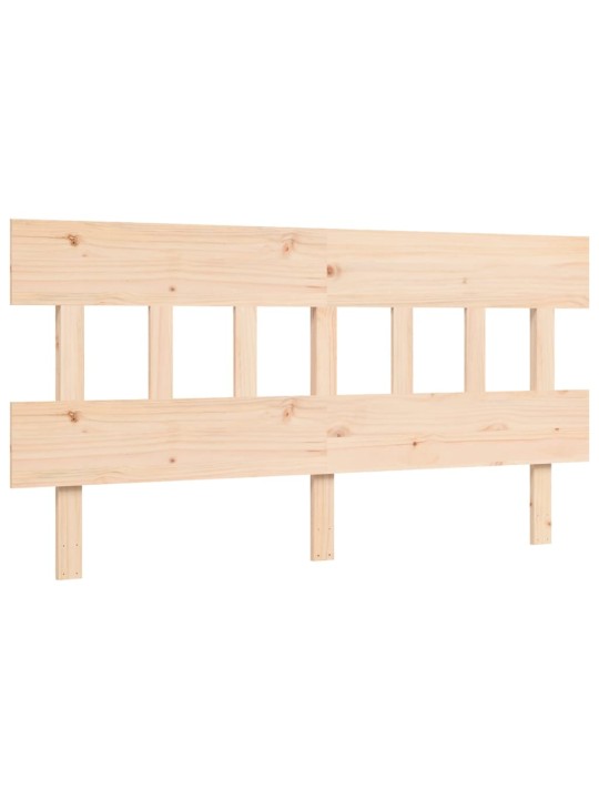 Gultas rāmis ar galvgali, King size izmērs, masīvkoks