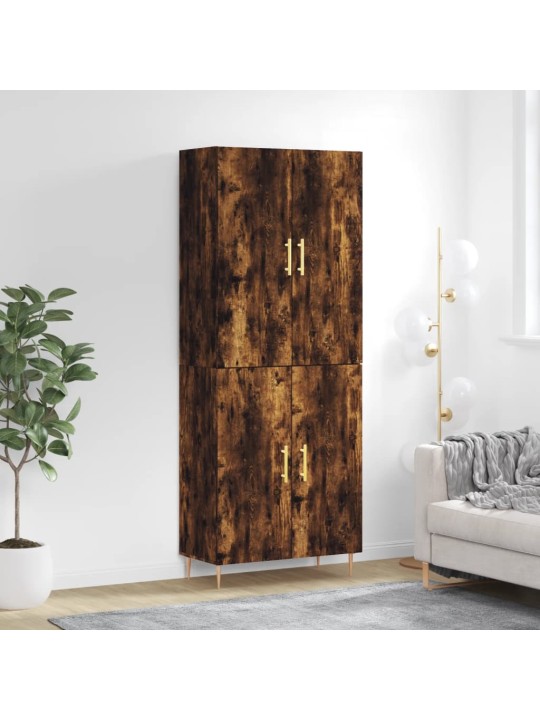 Augstais skapis, ozolkoka, 69,5x34x180 cm, inženierijas koks