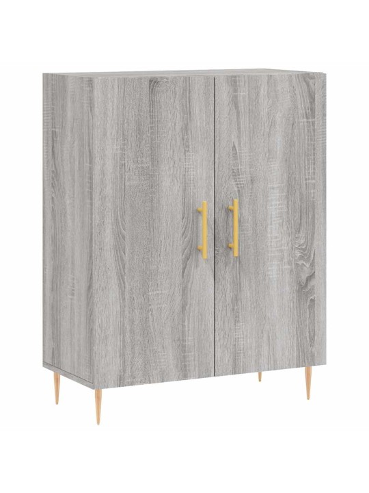 Augstais skapis, pelēks, 69,5x34x180 cm, inženierijas koks