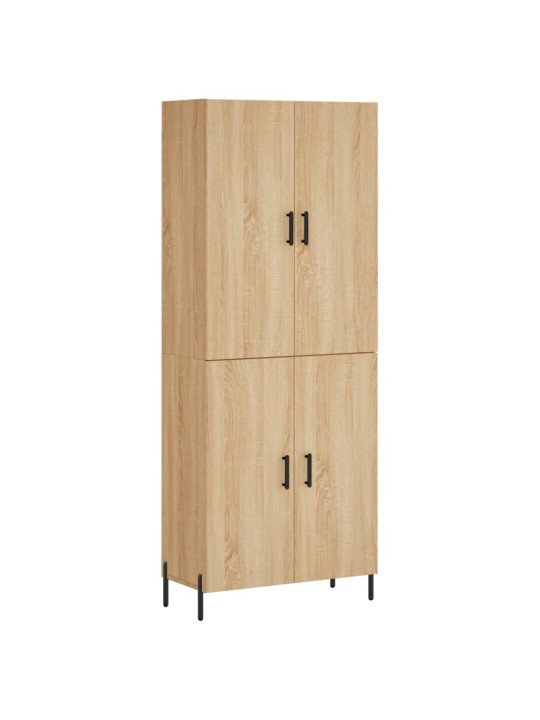 Augstais skapis, ozolkoka, 69,5x34x180 cm, inženierijas koks
