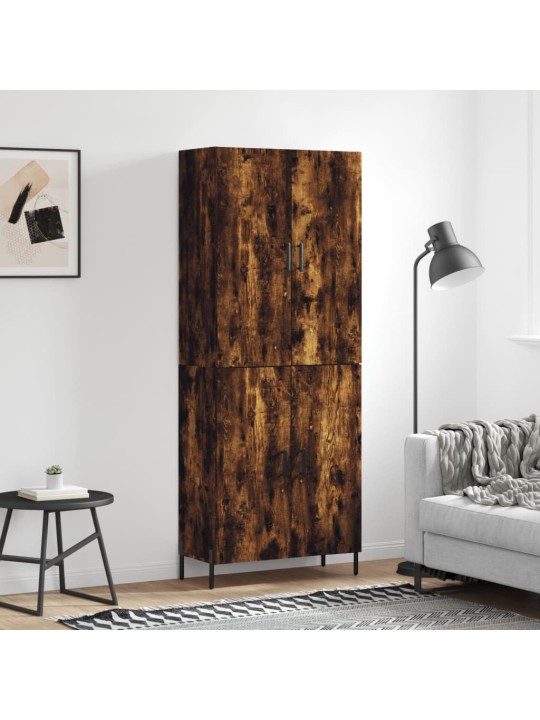 Augstais skapis, ozolkoka, 69,5x34x180 cm, inženierijas koks