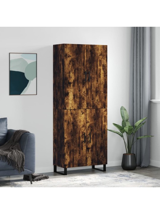 Augstais skapis, ozolkoka, 69,5x34x180 cm, inženierijas koks
