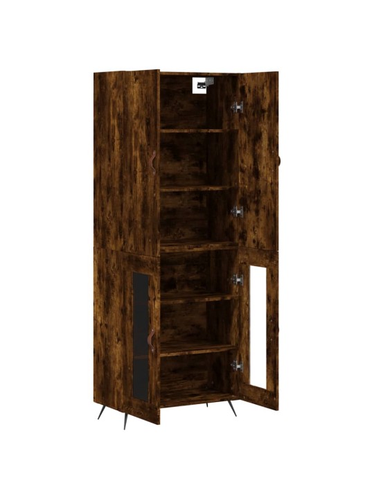 Augstais skapis, ozolkoka, 69,5x34x180 cm, inženierijas koks