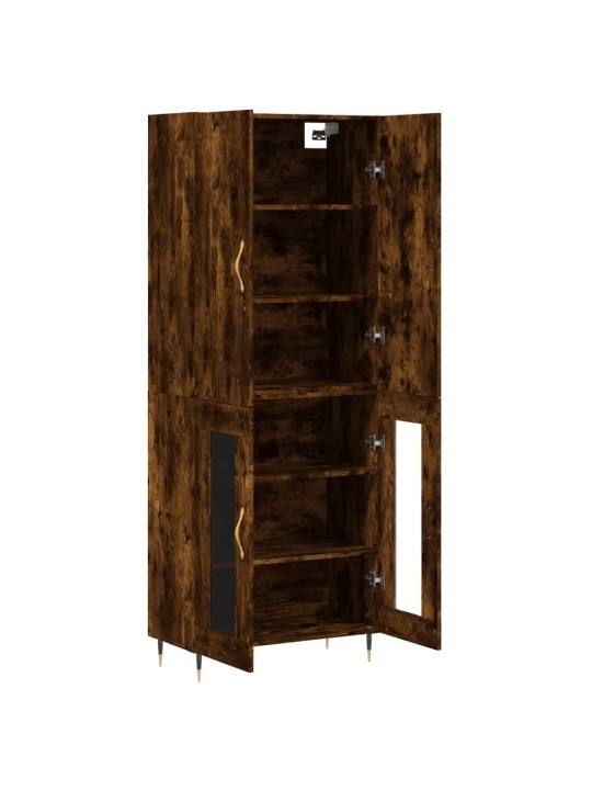 Augstais skapis, ozolkoka, 69,5x34x180 cm, inženierijas koks