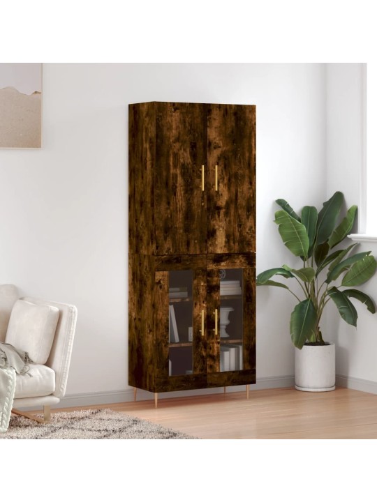Augstais skapis, ozolkoka, 69,5x34x180 cm, inženierijas koks