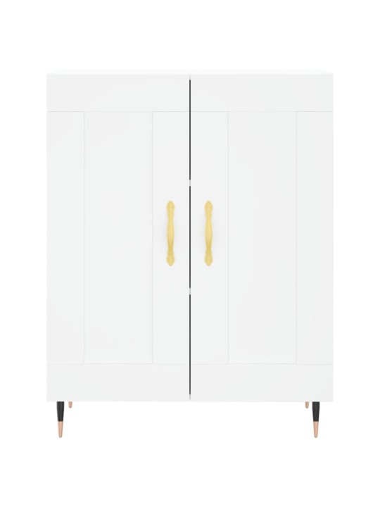 Augstais skapis, balts, 69,5x34x180 cm, inženierijas koks