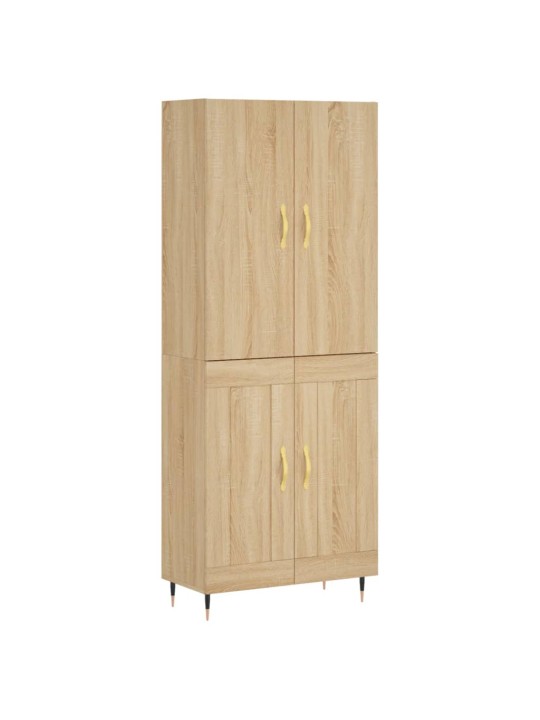 Augstais skapis, ozolkoka, 69,5x34x180 cm, inženierijas koks