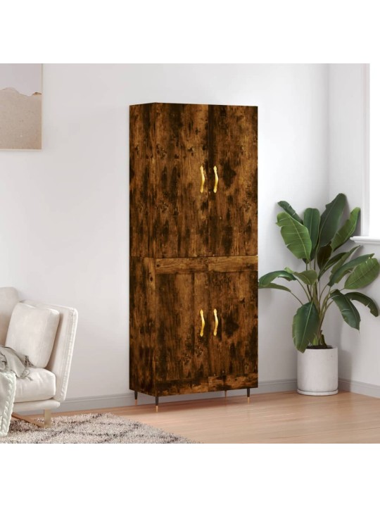 Augstais skapis, ozolkoka, 69,5x34x180 cm, inženierijas koks