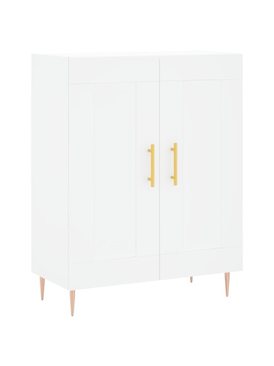 Augstais skapis, balts, 69,5x34x180 cm, inženierijas koks