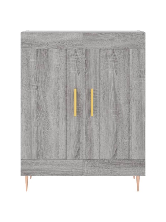 Augstais skapis, pelēks, 69,5x34x180 cm, inženierijas koks