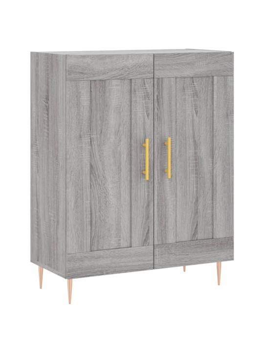 Augstais skapis, pelēks, 69,5x34x180 cm, inženierijas koks
