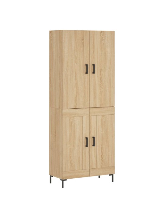 Augstais skapis, ozolkoka, 69,5x34x180 cm, inženierijas koks