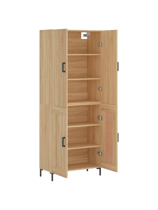Augstais skapis, ozolkoka, 69,5x34x180 cm, inženierijas koks