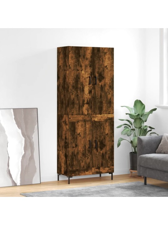 Augstais skapis, ozolkoka, 69,5x34x180 cm, inženierijas koks