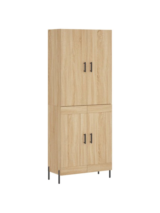 Augstais skapis, ozolkoka, 69,5x34x180 cm, inženierijas koks