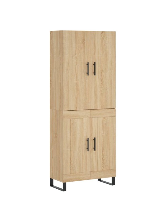 Augstais skapis, ozolkoka, 69,5x34x180 cm, inženierijas koks