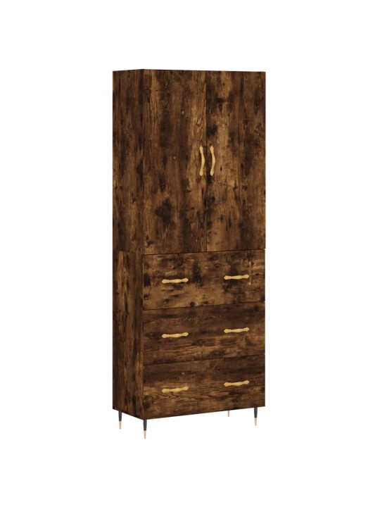 Augstais skapis, ozolkoka, 69,5x34x180 cm, inženierijas koks