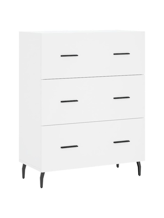 Augstais skapis, balts, 69,5x34x180 cm, inženierijas koks