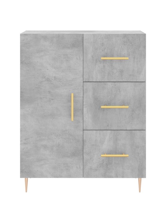 Augstais skapis, pelēks, 69,5x34x180 cm, inženierijas koks