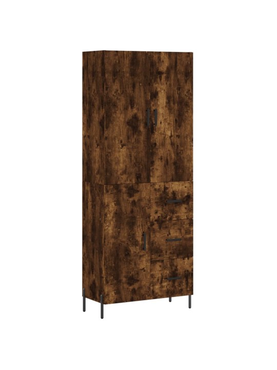 Augstais skapis, ozolkoka, 69,5x34x180 cm, inženierijas koks