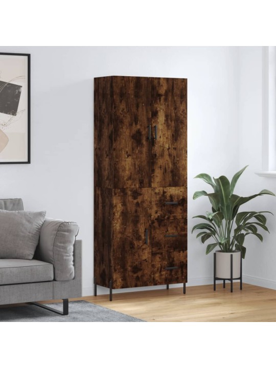 Augstais skapis, ozolkoka, 69,5x34x180 cm, inženierijas koks