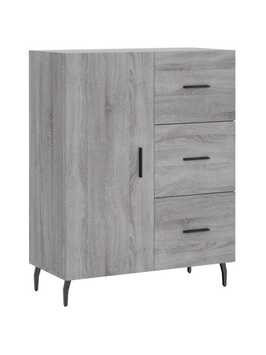 Augstais skapis, pelēks, 69,5x34x180 cm, inženierijas koks