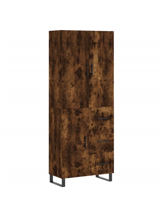 Augstais skapis, ozolkoka, 69,5x34x180 cm, inženierijas koks