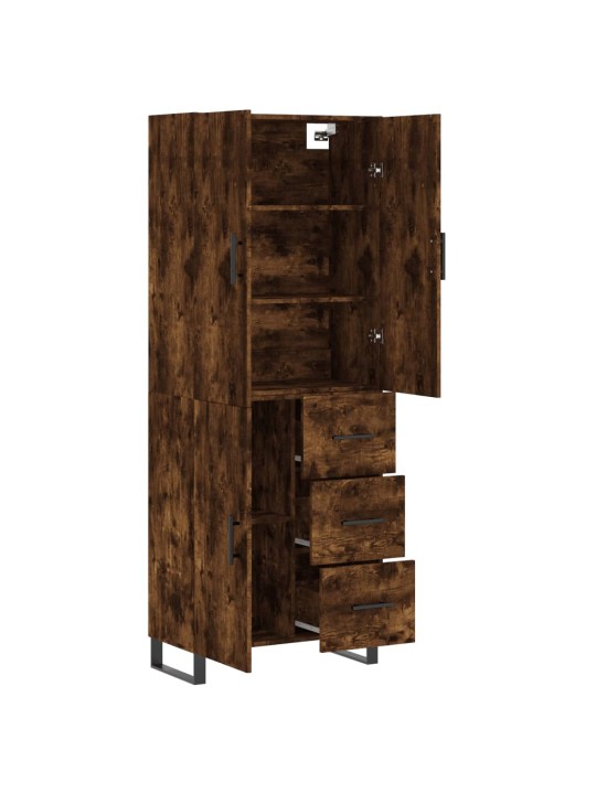 Augstais skapis, ozolkoka, 69,5x34x180 cm, inženierijas koks
